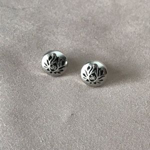 Alex and Ani Sacred Lotus Peace Petal Studs